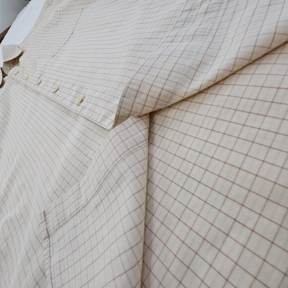 World Famous Rino Brand Eck Unltd Short Sleeve Shirt Men's XL Brown Check EUC LN - Picture 3 of 14